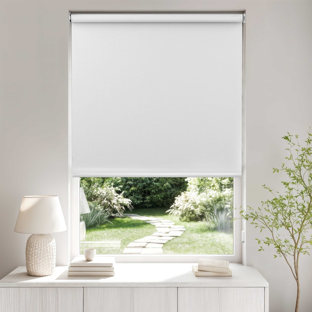 Blackout Roller Blind in White - Image 5