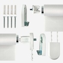 Blackout Roller Blind in White - Image 6