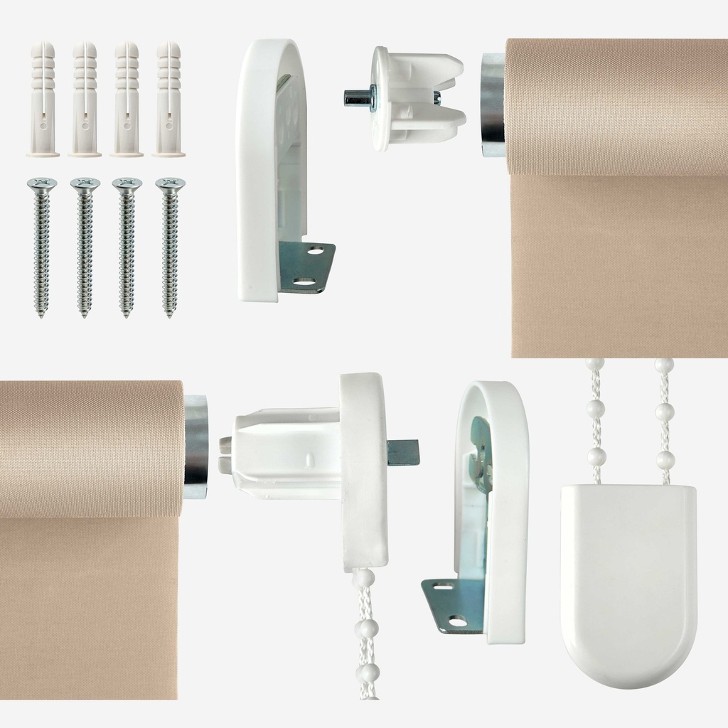 Scalloped Roller Blind in Natural - Image 4