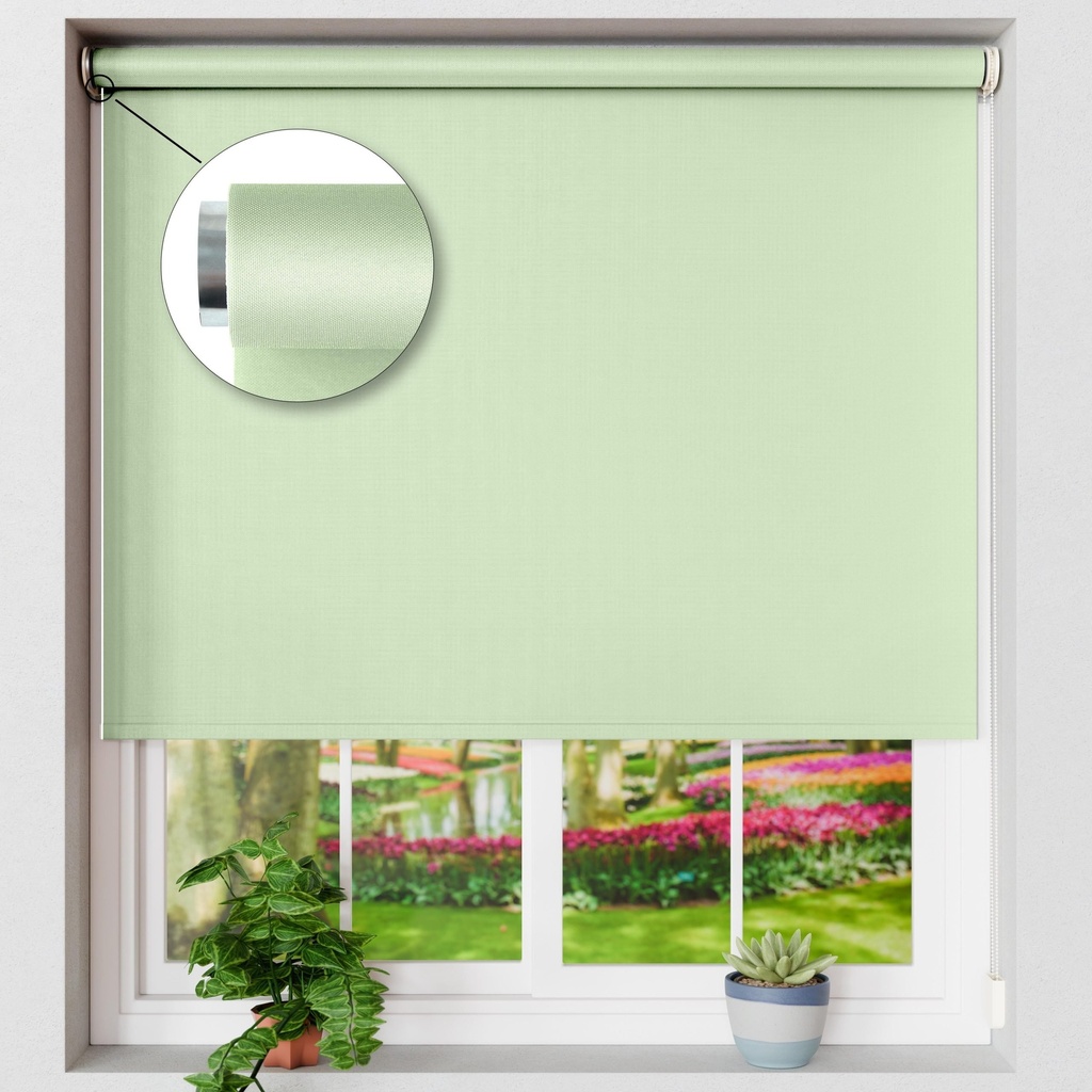Blackout Roller Blind in Sage Green - Image 3