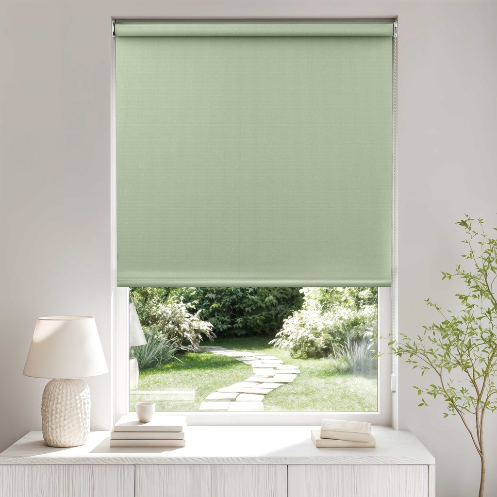 Blackout Roller Blind in Sage Green - Image 5