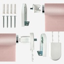 Scalloped Roller Blind in Blush Pink - Image 4