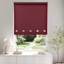 Square Eyelet Roller Blind in Red - Image 4
