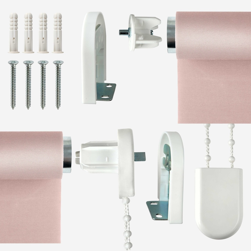 Blackout Roller Blind in Blush Pink - Image 6
