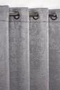 Metro Collection - Thermal Blackout Eyelet Curtains in Silver - Image 2