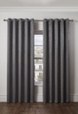 Metro Collection - Thermal Blackout Eyelet Curtains in Silver - Image 3