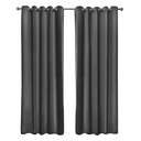 Essential Blackout Collection - Woven Thermal Blackout Eyelet Curtains in Charcoal - Image 2