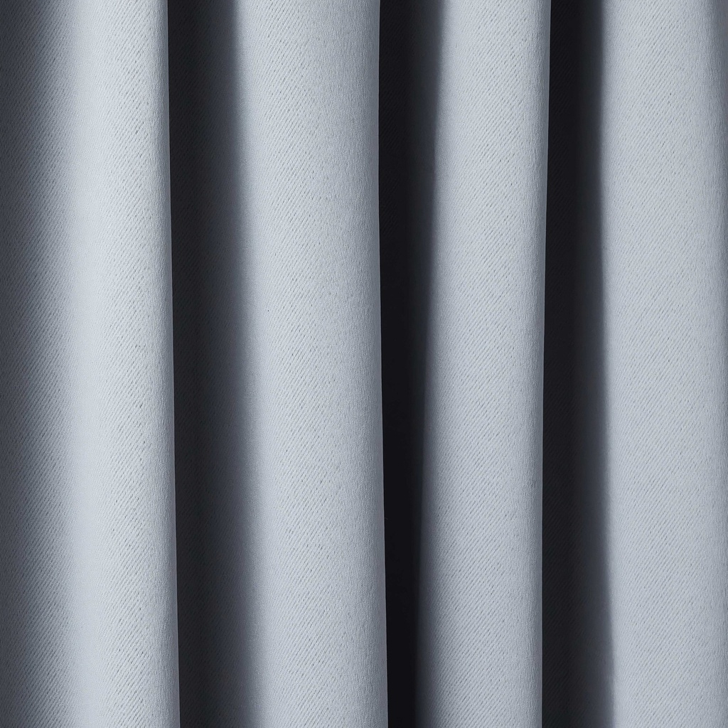 Essential Blackout Collection - Woven Blackout Pencil Pleat Curtains in Grey - Image 4