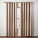 Metro Collection - Thermal Blackout Eyelet Curtains in Taupe - Image 2