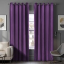 Essential Blackout Collection - Woven Blackout Eyelet Curtains in Amethyst - Image 3