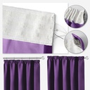 Essential Blackout Collection - Woven Blackout Pencil Pleat Curtains in Amethyst - Image 4