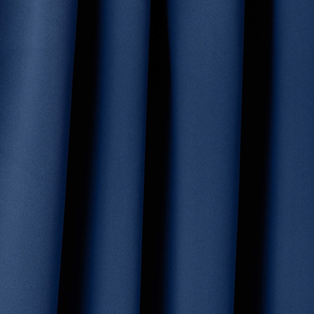 Essential Blackout Collection - Woven Thermal Blackout Pencil Pleat Curtains in Navy - Image 3