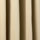 Essential Blackout Collection - Woven Blackout Pencil Pleat Curtains in Beige - Image 4