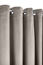 Deco- Embossed Velvet Woven Thermal Door Curtain in Stone - Image 2