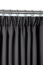 Essential Blackout Collection - Woven Thermal Blackout Pencil Pleat Door Curtain in Charcoal Grey - Image 3
