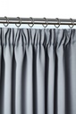 Essential Blackout Collection - Woven Thermal Blackout Pencil Pleat Door Curtain in Grey - Image 2