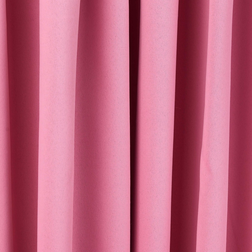 Essential Blackout Collection - Woven Blackout Pencil Pleat Curtains in Pink - Image 2