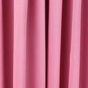Essential Blackout Collection - Woven Blackout Pencil Pleat Curtains in Pink - Image 2