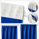 Essential Blackout Collection - Woven Blackout Pencil Pleat Curtains in Blue - Image 6