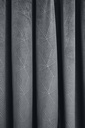 Deco- Embossed Velvet Woven Thermal Door Curtain in Charcoal - Image 3