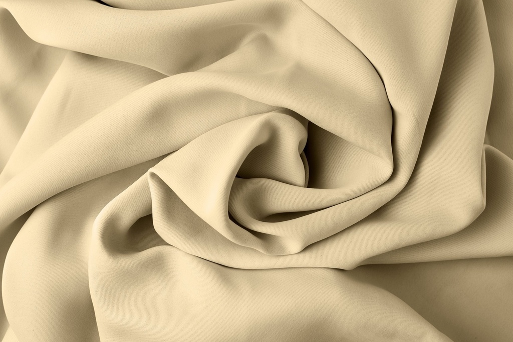 Essential Blackout Collection - Woven Thermal Blackout Eyelet Door Curtain in Beige - Image 3