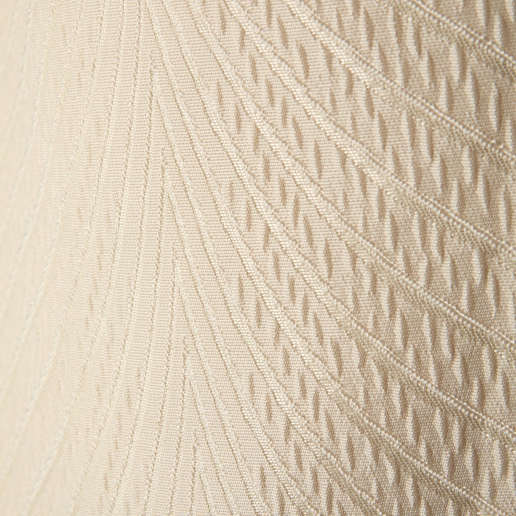 Wave Collection - Woven Jacquard Lined Eyelet Curtains in Cream - Image 6