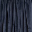 Verbena Collection - Velvet Blackout Pencil Pleat Curtains in Dark Navy - Image 6