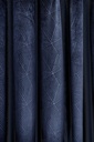Deco- Embossed Velvet Woven Thermal Door Curtain in Navy - Image 3