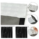 Verbena Collection - Velvet Blackout Pencil Pleat Curtains in Black - Image 4