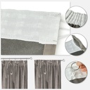 Verbena Collection - Velvet Blackout Pencil Pleat Curtains in Stone - Image 4