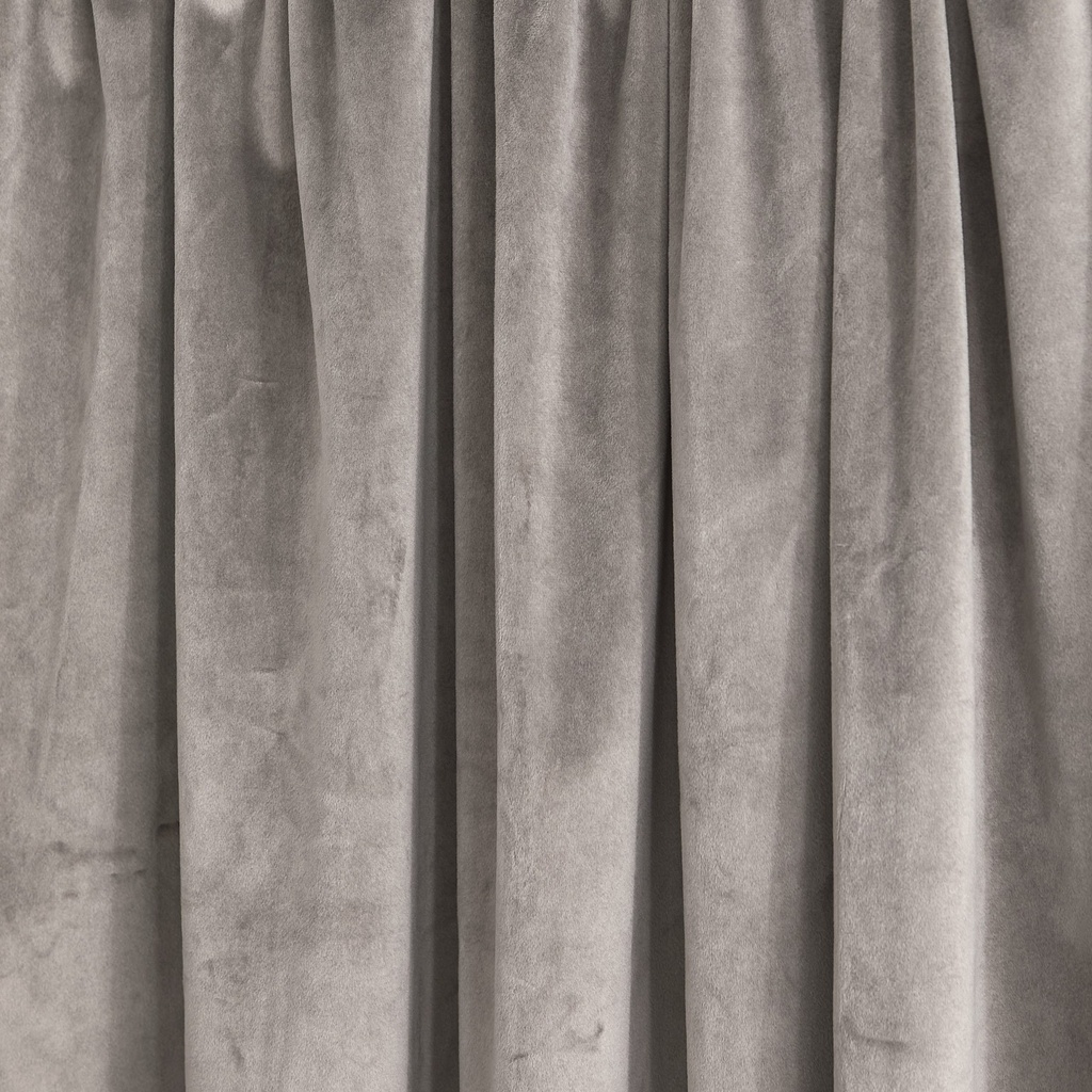 Verbena Collection - Velvet Blackout Pencil Pleat Curtains in Stone - Image 6