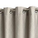 Amaranth Collection - Ultra Blackout Eyelet Curtains in Stone - Image 3