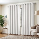 Amaranth Collection - Ultra Blackout Eyelet Curtains in White - Image 6