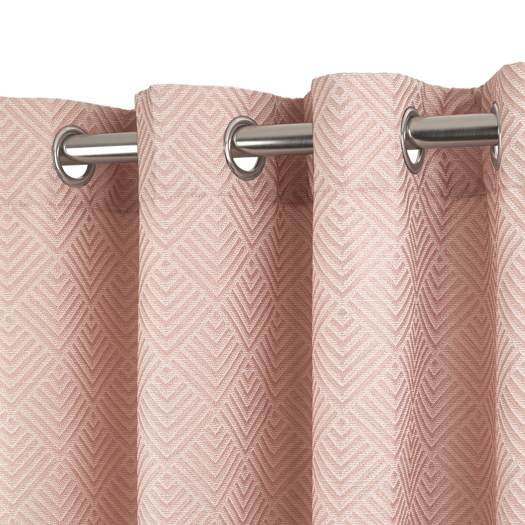 Amaranth Collection - Ultra Blackout Eyelet Curtains in Blush Pink - Image 3