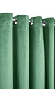 Deco- Embossed Velvet Woven Thermal Door Curtain in Green - Image 2