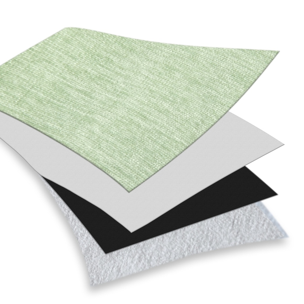 Foxglove Collection - Ultra Blackout & Thermal Chenille Eyelet Curtains in Sage Green - Image 5