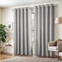 Amaranth Collection - Ultra Blackout Eyelet Curtains in Grey - Image 6