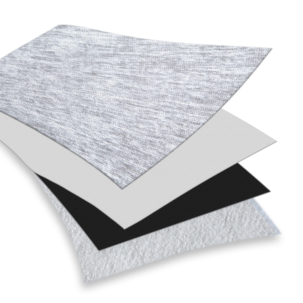 Foxglove Collection - Ultra Blackout & Thermal Chenille Eyelet Curtains in Grey - Image 5