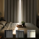 Foxglove Collection - Ultra Blackout & Thermal Chenille Eyelet Curtains in Ivory - Image 4