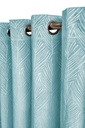 Silva Collection - Embossed Velvet Woven Thermal Blackout Eyelet Curtains in Duck Egg - Image 2