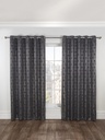 Element Collection - Woven Thermal Blackout Eyelet Curtains in Charcoal - Image 5