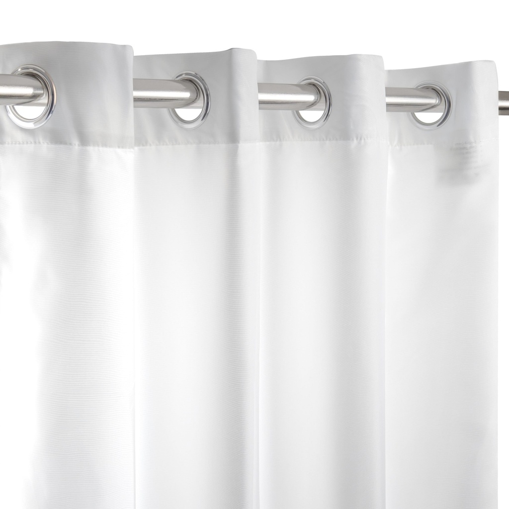 Rhodes - Lined Pencil Pleat Voile Curtain Pair in White - Image 6