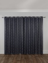 Element Collection - Woven Thermal Blackout Eyelet Curtains in Navy - Image 5