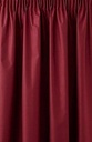 Faux Silk Collection - Luminous Lined Pencil Pleat Curtains in Red - Image 2