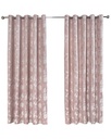 Meadows Collection - Lined Eyelet Jacquard Curtains in Blush Pink - Image 2