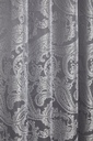 Cavendish Collection - Lined Pencil Pleat Jacquard Curtains in Silver - Image 2