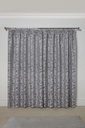Cavendish Collection - Lined Pencil Pleat Jacquard Curtains in Silver - Image 4