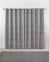Harrow - Lined Eyelet Jacquard Curtains in Silver - Image 4