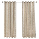 Meadows Collection - Lined Eyelet Jacquard Curtains in Cream - Image 2