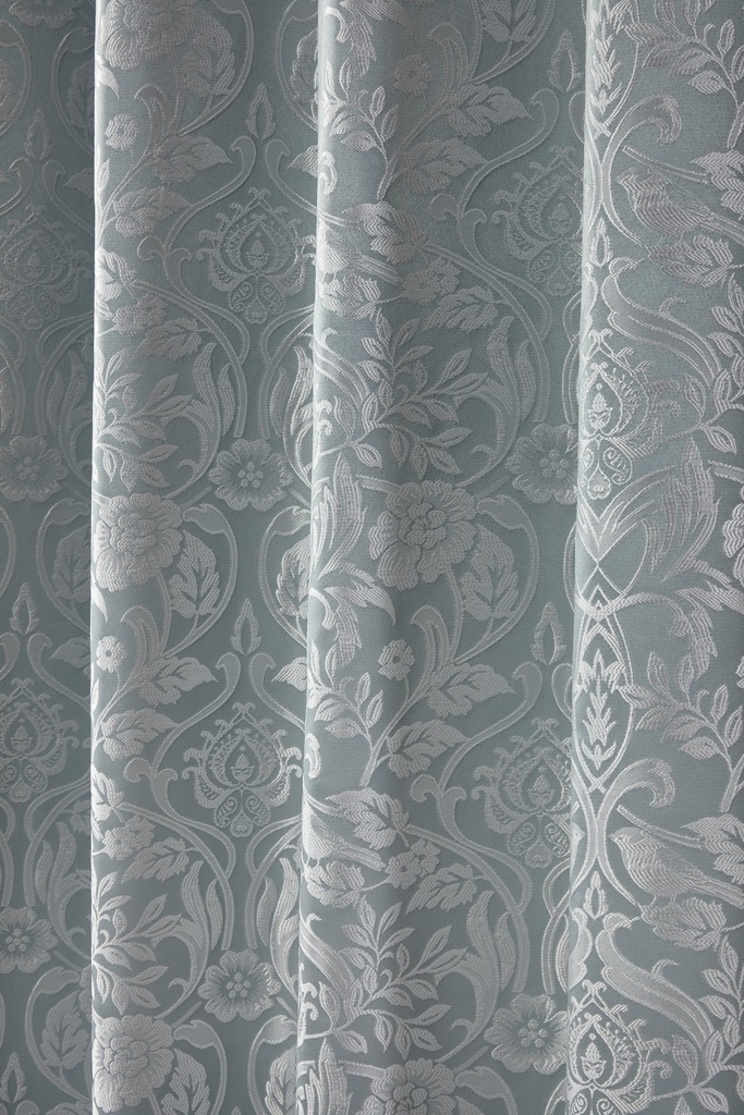 Harrow - Lined Eyelet Jacquard Curtains in Duck Egg - Image 2